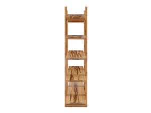 Greenington's Modern and Sustainable Magnolia Solid Bamboo Shelf in Caramelized Finish with Exotic Tiger Accent
