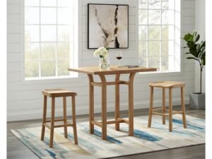 Greenington's Modern and Sustainable Tulip Solid Bamboo Counter Height Table in Caramelized Finish