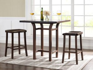Greenington's Modern and Sustainable Tulip Solid Bamboo Counter Height Table in Black Walnut Finish