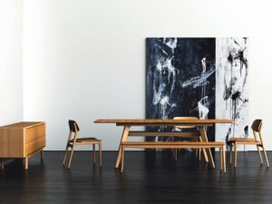 Greenington's Modern and Sustainable Currant Solid Bamboo Extension Dining Table in Caramelized Finish