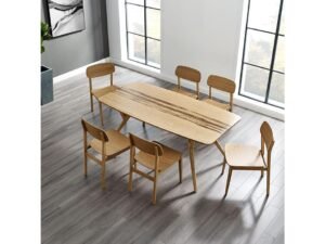 Greenington's Modern and Sustainable Currant Solid Bamboo Dining Chair in Caramelized Finish
