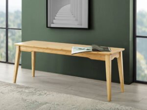 Greenington's Modern and Sustainable Currant Solid Bamboo Dining Long Bench in Caramelized Finish