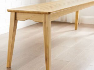 Greenington's Modern and Sustainable Currant Solid Bamboo Dining Long Bench in Caramelized Finish