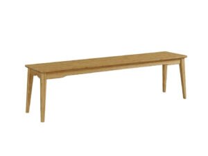 Greenington's Modern and Sustainable Currant Solid Bamboo Dining Long Bench in Caramelized Finish