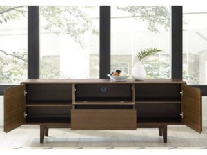 Greenington's Modern and Sustainable Currant Solid Bamboo Dining Sideboard Buffet Media Center in Black Walnut Finish