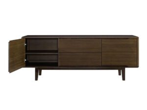Greenington's Modern and Sustainable Currant Solid Bamboo Dining Sideboard Buffet Media Center in Black Walnut Finish