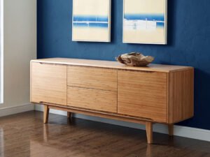 Greenington's Modern and Sustainable Currant Solid Bamboo Dining Sideboard Buffet Media Center in Caramelized Finish
