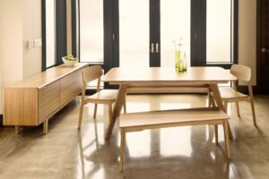 Greenington's Modern and Sustainable Currant Solid Bamboo Dining Sideboard Buffet Media Center in Caramelized Finish