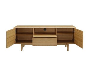 Greenington's Modern and Sustainable Currant Solid Bamboo Dining Sideboard Buffet Media Center in Caramelized Finish