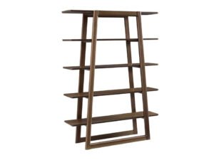 Greenington's Modern and Sustainable Currant Solid Bamboo Shelf Bookshelf in Black Walnut Finish