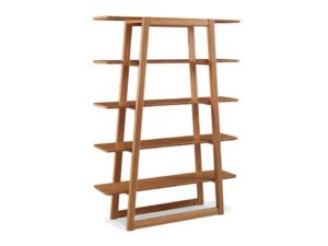Greenington's Modern and Sustainable Currant Solid Bamboo Shelf Bookshelf in Caramelized Finish