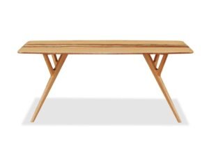 Greenington's Modern and Sustainable Azara Solid Bamboo Dining Table in Caramelized Finish with Exotic Tiger Accent