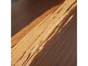 Greenington's Modern and Sustainable Azara Solid Bamboo Dining Table in Sable Finish with Exotic Tiger Accent