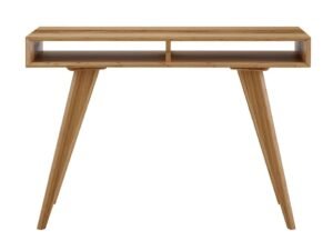 Greenington's Modern and Sustainable Azara Solid Bamboo Occasional Console Table in Caramelized Finish with Exotic Tiger Accent