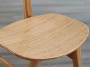 Greenington's Modern and Sustainable Cassia Solid Bamboo Dining Chair in Caramelized Finish