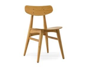 Greenington's Modern and Sustainable Cassia Solid Bamboo Dining Chair in Caramelized Finish