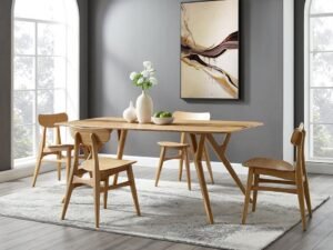 Greenington's Modern and Sustainable Cassia Solid Bamboo Dining Chair in Caramelized Finish