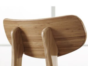 Greenington's Modern and Sustainable Cassia Solid Bamboo Dining Chair in Caramelized Finish